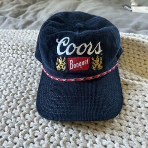Coors Banquet Navy Blue Corduroy Hat